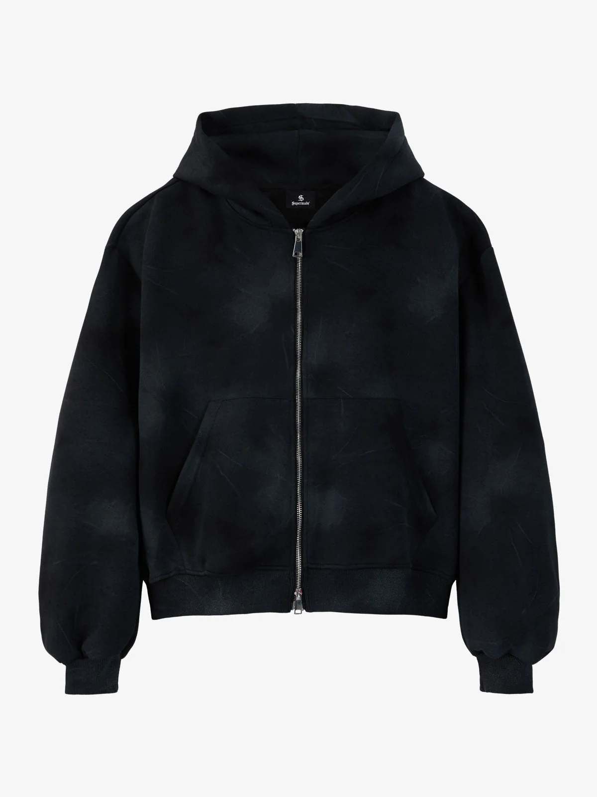 Vintage Washed Tie-Dye Zip Up Hoodie & Barrel Sweatpants Tracksuit - Image 6