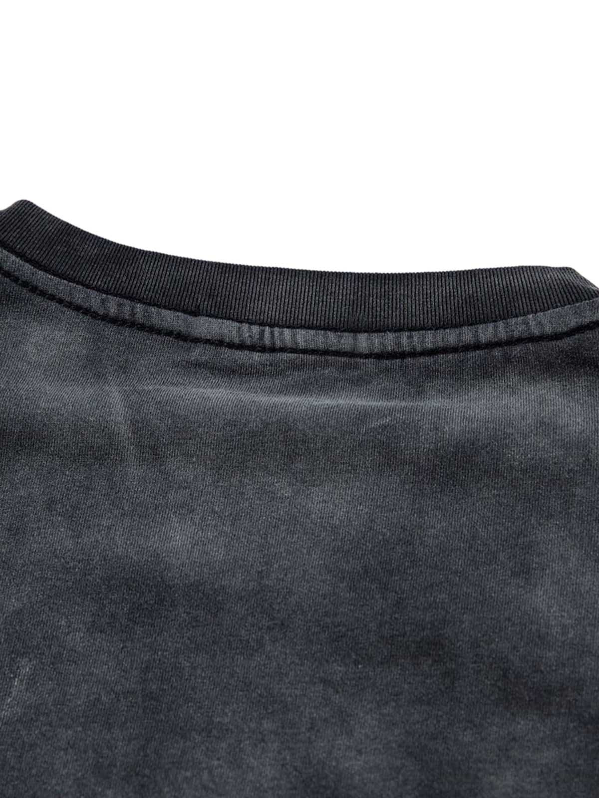 Washed Heavy-duty Letter Embroidered Waistcoat - Image 6
