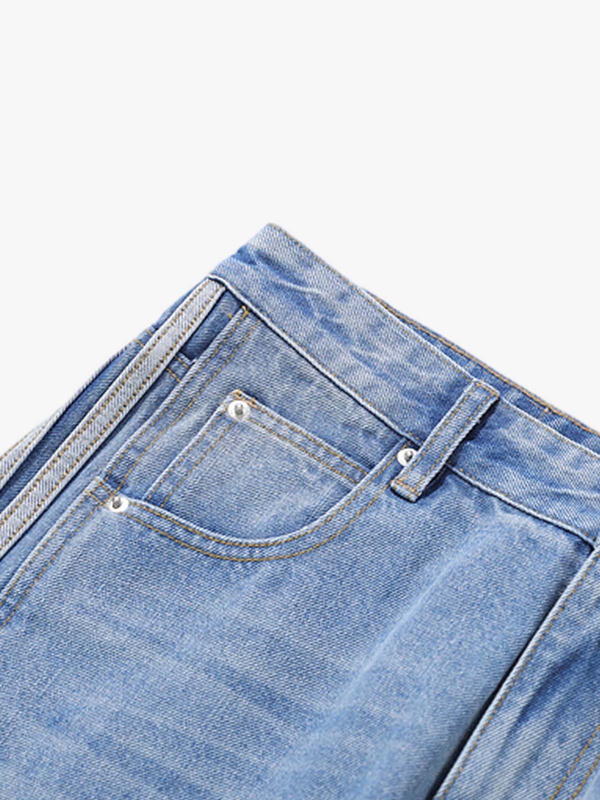 Washed Side Stripe Machete Jeans - Image 5