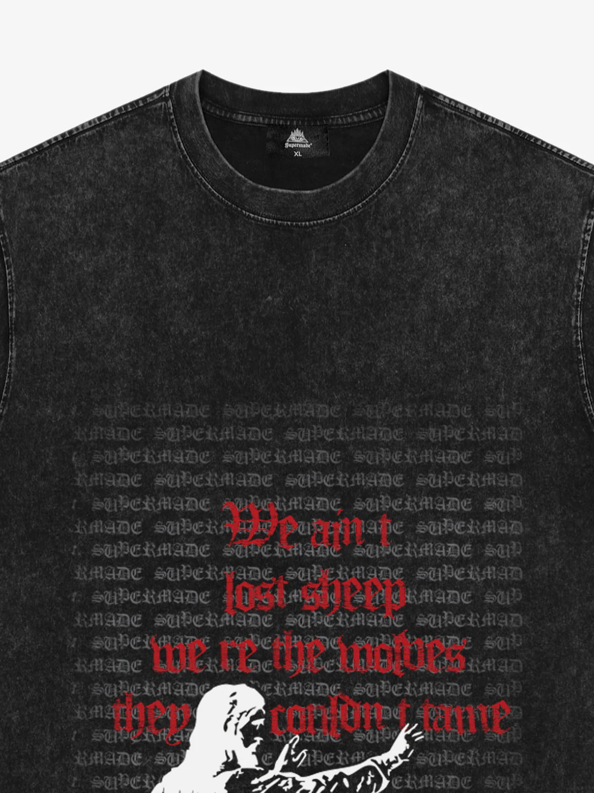 Bold Graphic Slogan T-Shirt - Image 2