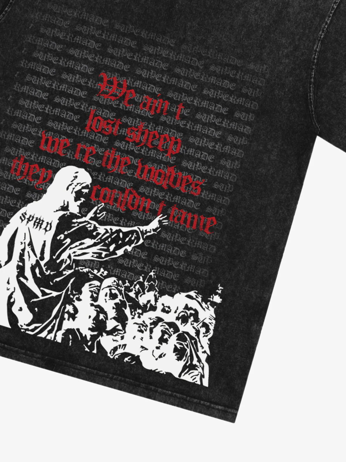 Bold Graphic Slogan T-Shirt - Image 4