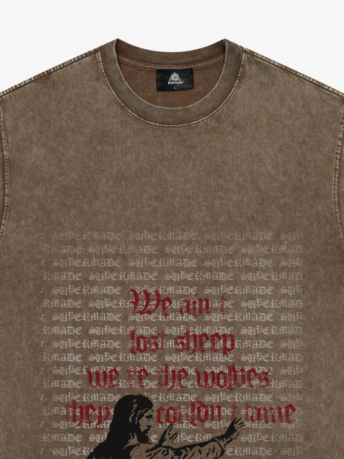 Bold Graphic Slogan T-Shirt - Image 7