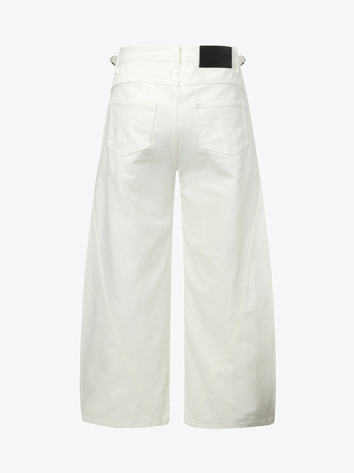 Washed Distressed Deconstructed Pleated Scimitar Jorts - Image 4