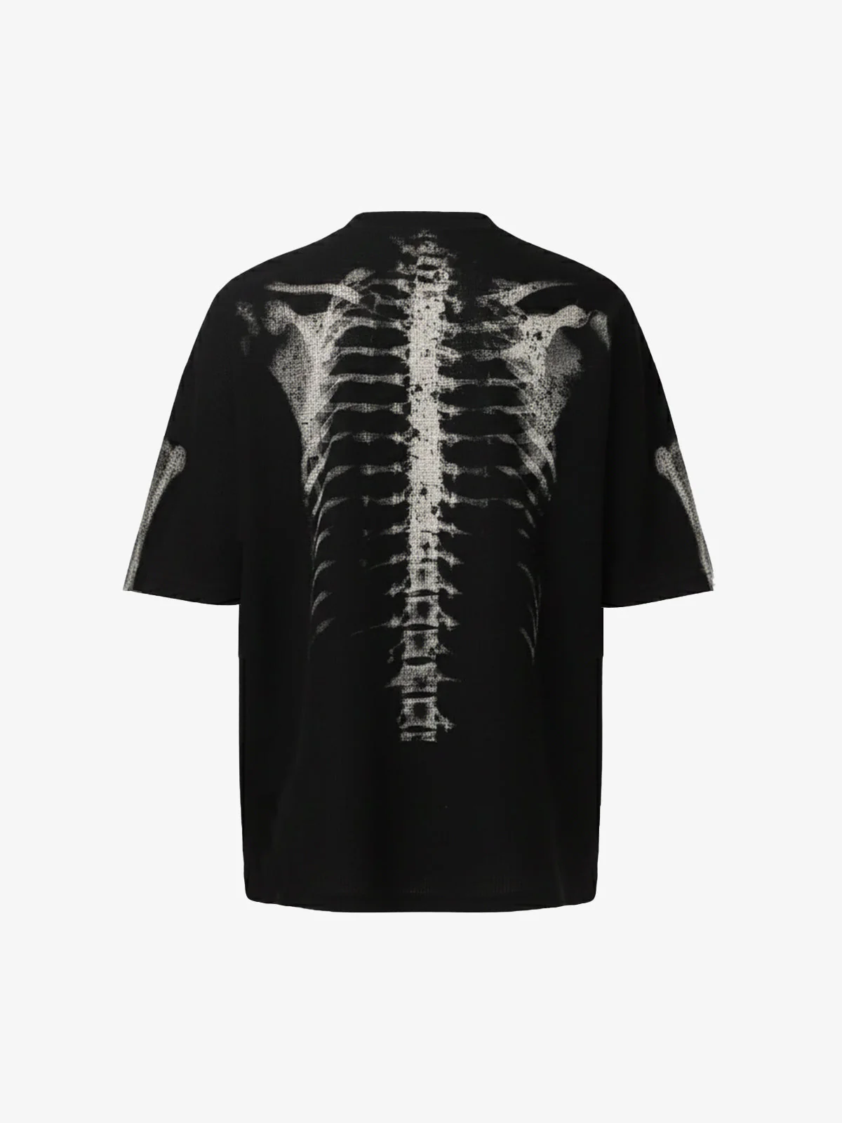 X-Ray Skeleton Graphic Waffle T-Shirt - Image 7