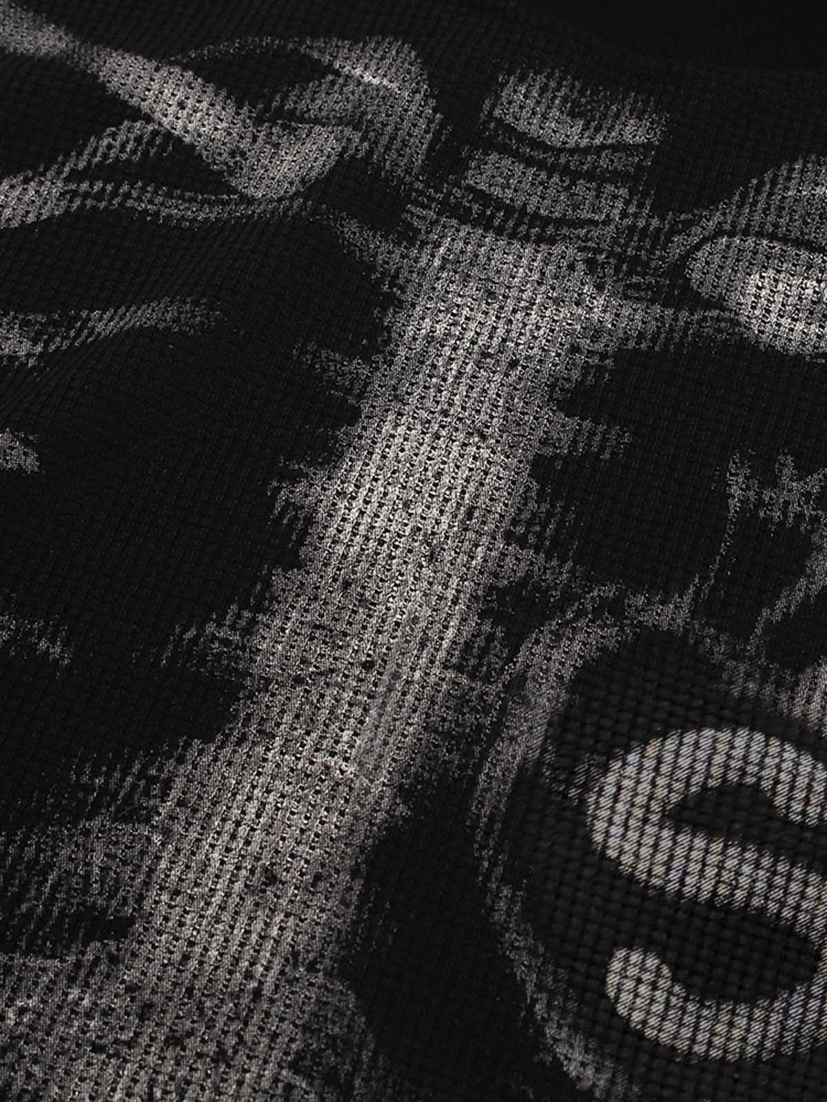 X-Ray Skeleton Graphic Waffle T-Shirt - Image 9